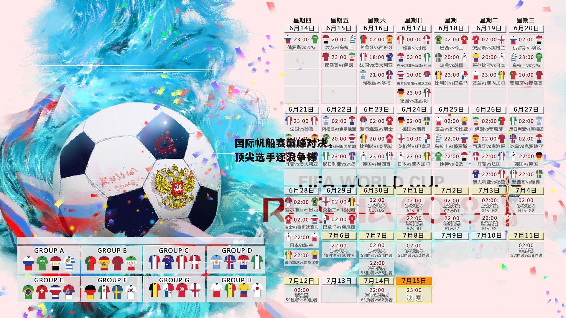 国际帆船赛巅峰对决，顶尖选手逐浪争锋